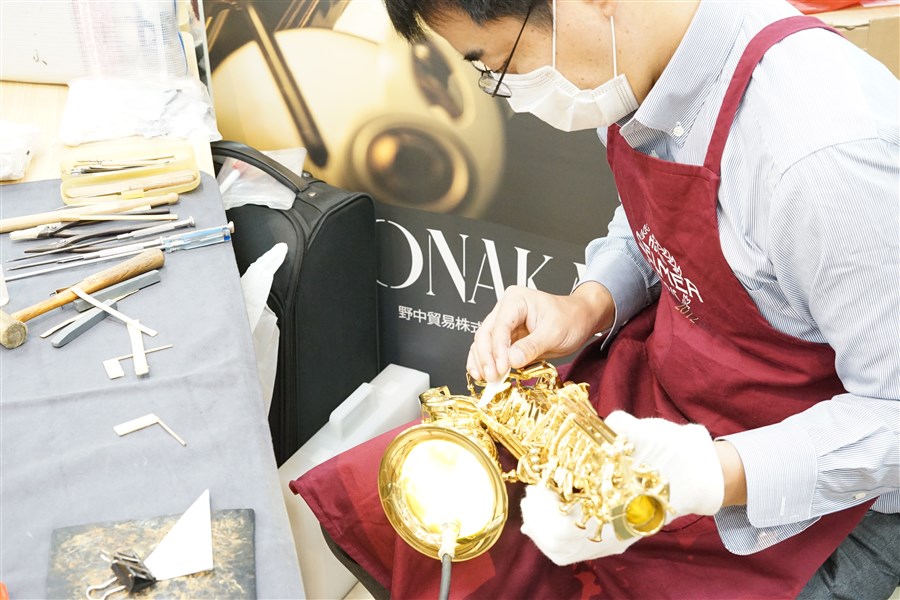野中貿易(株)技術者によるサックス調整会 | 管楽器専門店 Brasstek福井