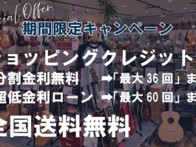 全国送料無料＆ショッピングローン金利無料＆超低金利キャンペーンのご案内